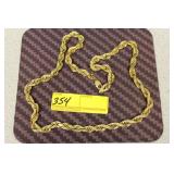 32" HEAVY 10K GOLD ROPE CHAIN - APPROX. 250 GRAMS