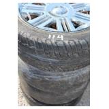 SET OF PINNACLE WHEELS - 275/40 R20 TIRES