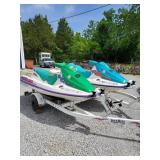 3PCS - 1995 SEADOO GTX VIN-ZZND5561F595,