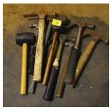 2 MALLETS, 5 HAMMERS, 1 PICK HAMMER