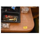 DINNING TABLE, METAL CABINET