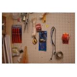 PEG BOARD W/ CONTENTS