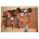 PEG BOARD W/ CONTENTS