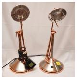 2 BRASS STYLE LAMPS