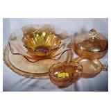 IRREDESENT DEPRESSION GLASS