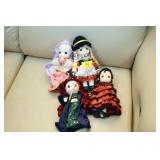 4 PRECIOUS MOMENTS DOLLS