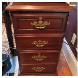 2 DRAWER WOODEN FILE CABINET