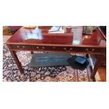 CHINESE CHIPPENDALE STYLE 3 DRAWER DESK