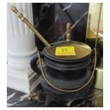 CAST IRON AND BRASS FIRE STARTER