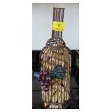 WIRE WINE BOTTLE WITH CORKS - 14" HIGH
