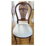 FRENCH STYLE UPHOLSTERED SEAT SIDE CHAIR
