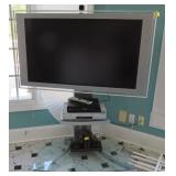 46" SONY FLAT SCREEN TV WITH STAND AND DVD/VCR PLA