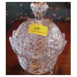 6.5" COVERED CRYSTAL BOWL