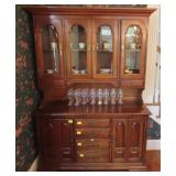 THOMASVILLE HUTCH - GLASS DOORS ON TOP - DRAWERS A