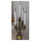 5 LIGHT BRASS ELECTRIC CANDLES