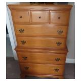 SUMTER CABINET CO. MAPLE CHEST ON CHEST