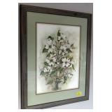 WHITE DOGWOOD FLOWERS BY B. UNDERWOOD #1340/1500 P