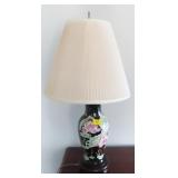 ASIAN STYLE TABLE LAMP WITH SHADE - 3-WAY
