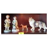 4 CERAMIC FIGURINES