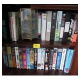 VHS/DVD PLAYER, VHS TAPES, DVD