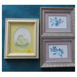 3 PRINTS: 2 MAGNOLIA PRINTS AND FROG IN A BASKET