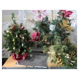 HOLIDAY DECORATIONS: CHRISTMAS TREES, WREATHS, 2 M