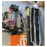 EXERCISE EQUIPMENT: POWER ROWER, SIT UP INCLINE BE