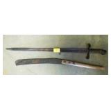 WWII BAYONET AND TOBACCO KNIFE