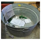 22" GALVANIZED WASH TUB
