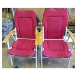 PAIR FOLDING CHAIRS