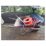 WHEEL BARROW WITH LANDSCAPE EDGING