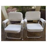 PAIR OF FOLDING DOCK CHAIRS
