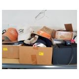 CAPS, DUST BUSTER, PARTS BIN WITH NUTS, WASHERS ET