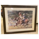 POLO PRINT - FRAMED AND MATTED - 28" X 34"