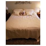 KING SIZED HOLLYWOOD FRAME AND BEDDING