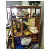 BOOKCASE, ELECTRIC KNIFE, HAND TOOLS, CERAMICS, GL