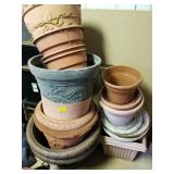 PLASTIC FLOWER POTS 15+