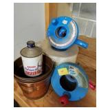 2 DRAIN AUGERS, NYLON ROPE, ETC