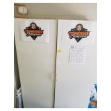 2 DOOR STORAGE CABINET AND CONTENTS: JACKETS, BOAR