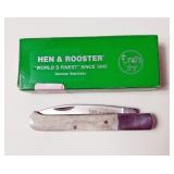HEN AND ROOSTER SINGLE BLADE FOLDING POCKET KNIFE