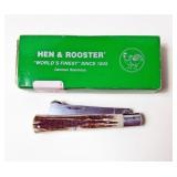 HEN AND ROOSTER SINGLE BLADE FOLDING POCKET KNIFE