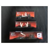 3 FROST CUTLERY "STEEL WARRIOR" POCKET KNIVES