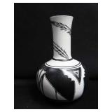 SOUTHWEST NATIVE AMERICAN POTTERY VASE BY L. WEST