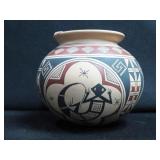 SOUTHWEST NATIVE AMERICAN POTTERY POT BY LUIZ