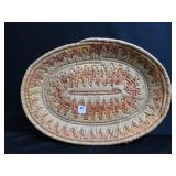 NATIVE AMERICAN BASKET - 12 1/2" X 17"