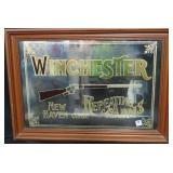 WINCHESTER REPEATING ARMS ADVERTISING MIRROR