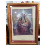 NATIVE AMERICAN SHAMAN POSTER - FRAMED