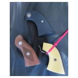 3 PAIR PISTOL GRIPS - 2 ARE RUGER