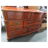 VAUGHN-BASSETT 7 DRAWER DRESSER WITH MIS-MATCHED