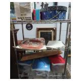 CONTENTS OF METAL SHELF: TURBOTORCH ACETYLENE